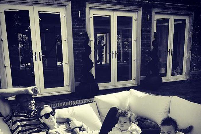 John Obi Mikel and his family