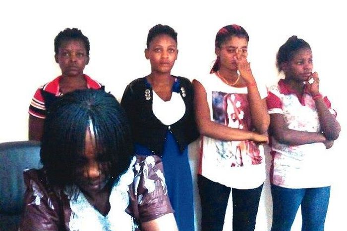 The trafficked ladies and their sister