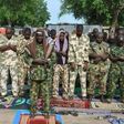 Soldiers observe Eid el-fitri prayers in Borno