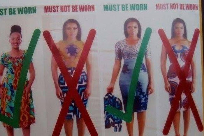 Catholic church bans inappropriate dresses