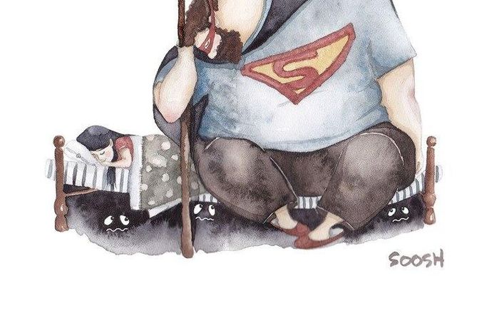 10 paintings that shows daddies are heroes too