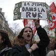 French unions lead labour law protest before meeting PM