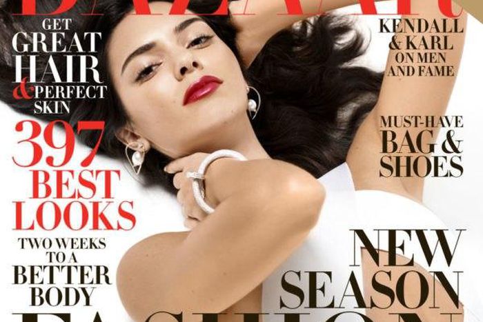 Kendall Jenner on the cover of Harper's Bazaar magazine