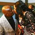 Rivers State Governor, Nyesom Wike and wife, Eberechi kissing at AMAA 2016