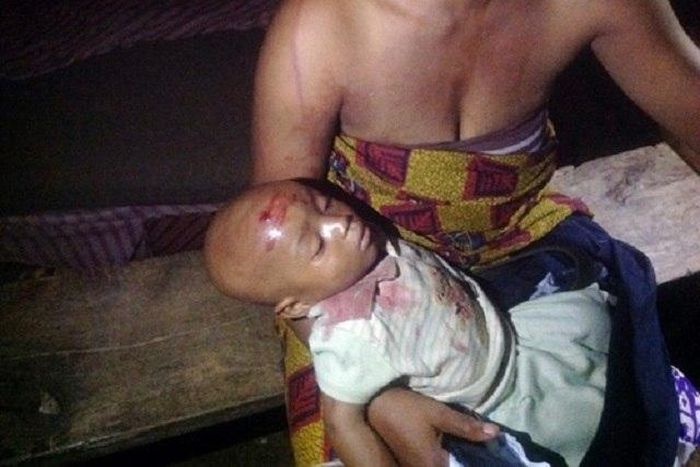 The battered woman and her son