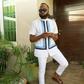 Celebrity blogger in urban look