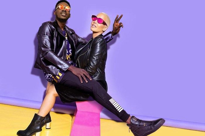 Adekunle Gold and Amber Rose