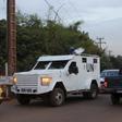 A UN armored vehicle patrols in Bamako, Mali, November 23, 2015.