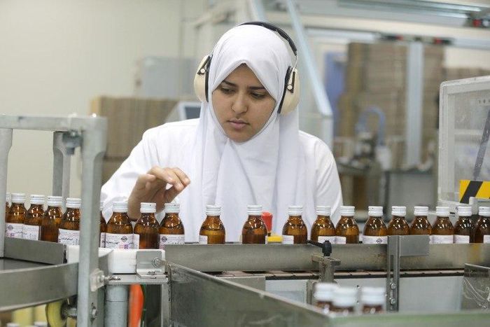 An employee works at the EIPICO medicine factory at the industrial area at Al-Asher Min Ramdan city at the outskirts of Cairo, Egypt, January 27, 2016.