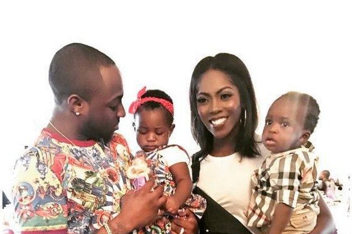Davido, Tiwa Savage & son at Imade's birthday