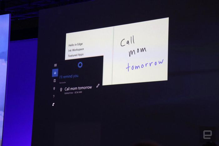 Windows 10 anniversary update slide at Build 2016