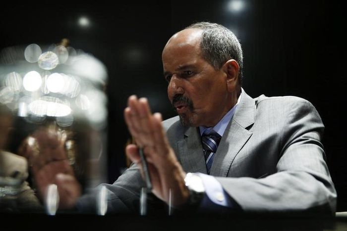 Western Sahara's Polisario Front President Mohamed Abdelaziz answers a question during an interview in Madrid November 14, 2014.