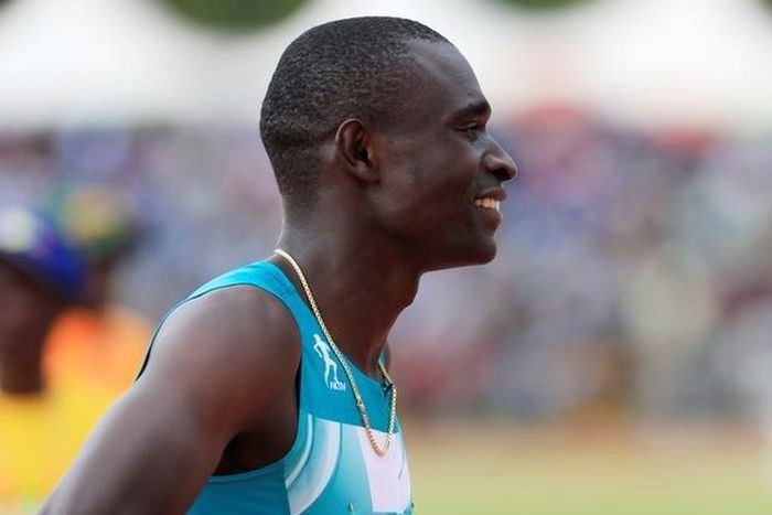 David Rudisha reacts. Athletics - Rio 2016 Olympic Games - Men's 800 meter trials - Eldoret, Kenya - 1/7/16 -