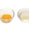Egg yoke and egg white