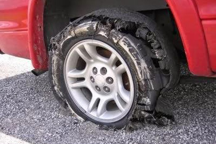 Tyre blowout
