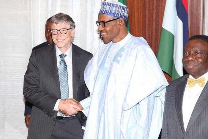 Bill Gates meets President Muhammadu Buhari on January 20, 2016