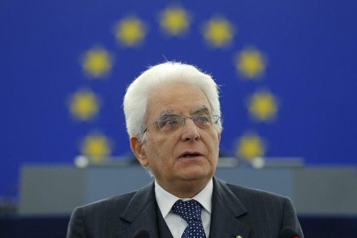 Italian President Sergio Mattarella addresses the European Parliament in Strasbourg, France, November 25, 2015.