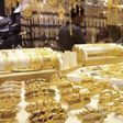 Gold jewellery is seen displayed for sale at a shop in a gold market in Basra, southeast of Baghdad February 14, 2015.