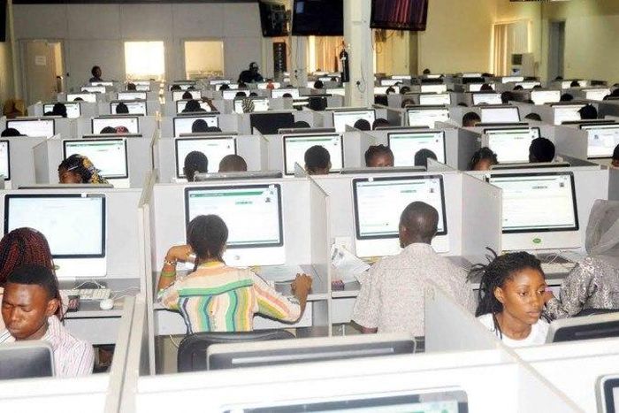 Applicants writing their examination