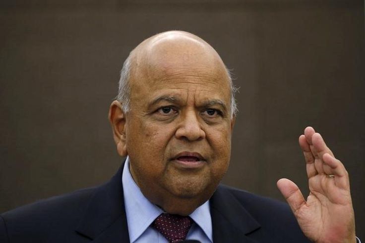 South African Finance Minister Pravin Gordhan reacts during a media briefing in Sandton near Johannesburg March 14, 2016.   REUTERS/Siphiwe Sibeko
