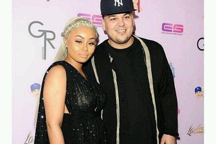 Blac Chyna and Rob Kardashian at Chymoji app launch