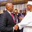 Tony Elumelu visits President-elect, Muhammadu Buhari on April 15, 2015