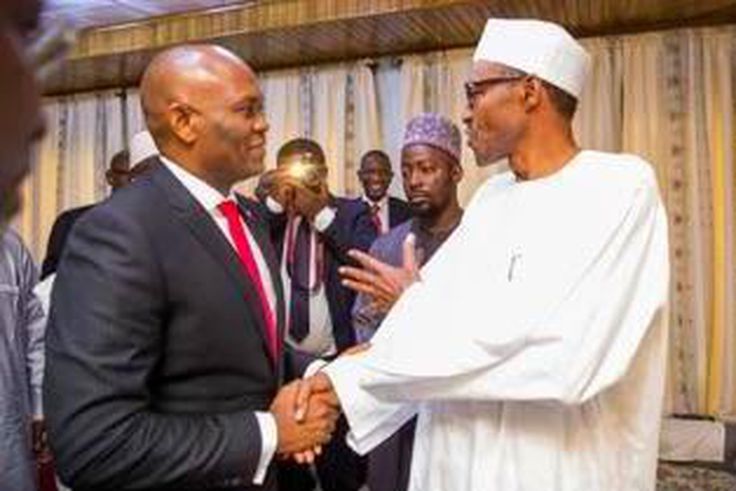 Tony Elumelu visits President-elect, Muhammadu Buhari on April 15, 2015