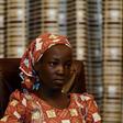 Amina Ali Darsha Nkeki, a Nigerian schoolgirl rescued after over two years of captivity with Boko Haram militants, looks on while visiting President Muhammadu Buhari in Abuja, Nigeria May 19, 2016.