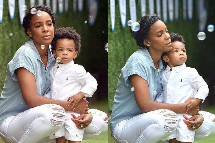 Kelly Rowland and son, Titan