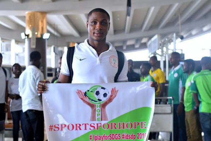 Odion Ighalo endorses sports for hope on UN day