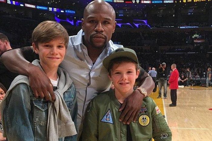 Cruz Beckham, Romeo and Floyd Mayweather