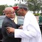 President Muhammadu Buhari meets with South African counterpart, Jacob Zuma on March 8, 2016.