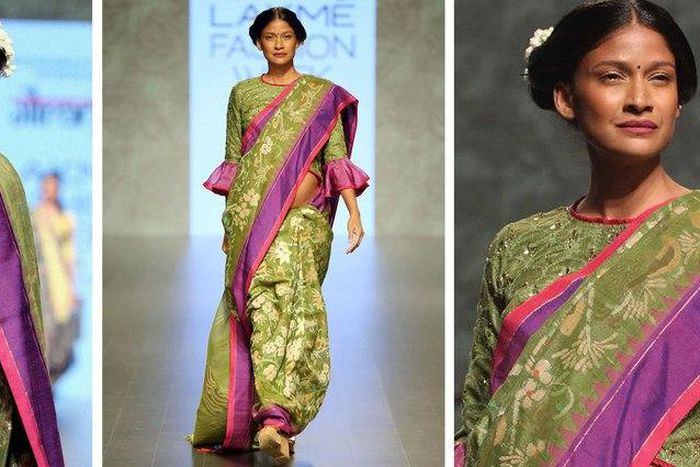 Indian supermodel goes viral after modelling while heavily pregnant