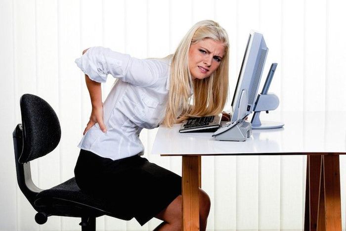 Sitting for too long affects the back