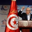 Tunisian President Beji Caid Essebsi speaks during the congress of the Ennahda Movement in Tunis, Tunisia May 20, 2016.