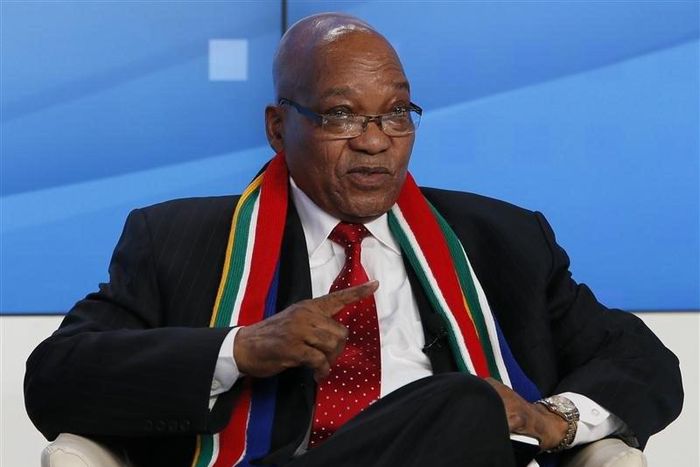 South Africa's President Jacob Zuma attends the annual meeting of the World Economic Forum (WEF) in Davos January 23, 2013.       REUTERS/Pascal Lauener