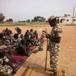 See photo of Nigerian soldiers observing their EID prayers on the battlefield