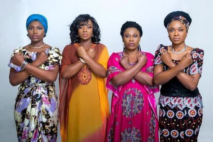 Female cast of "Wives on Strike"