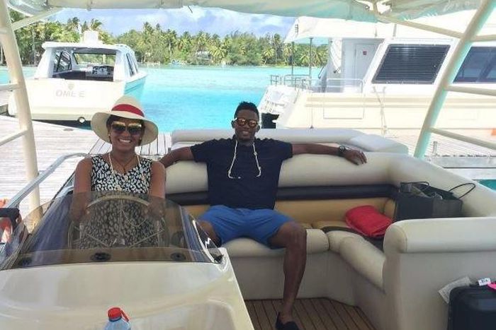 Samuel Eto'o and wife, Georgette