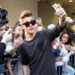 Justin Bieber showing love to fans