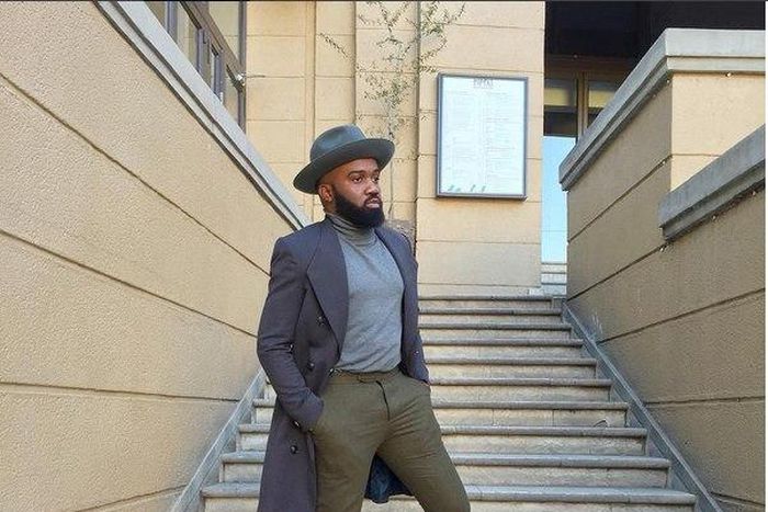 Noble Igwe in smart casual outfit