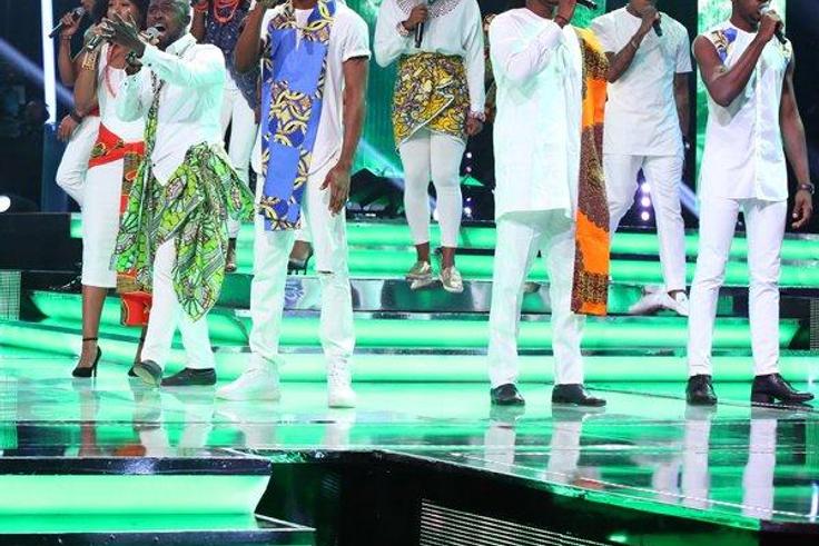 Final 16 perform Timi Dakolo's "Great Nation"