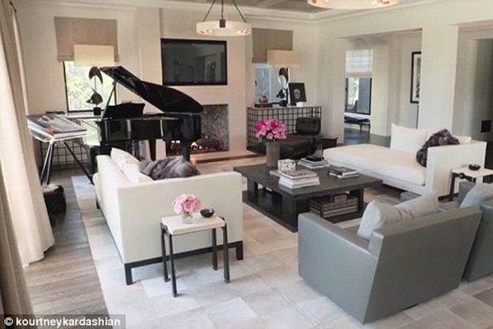 Kourtney Kardashian's living room