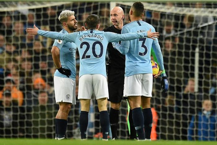 Manchester City are four points behind leaders Liverpool in the Premier League after beating their title rivals 2-1