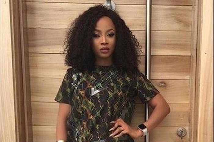 Toke Makinwa in Lisa Folawiyo piece from A/W 2015 collection