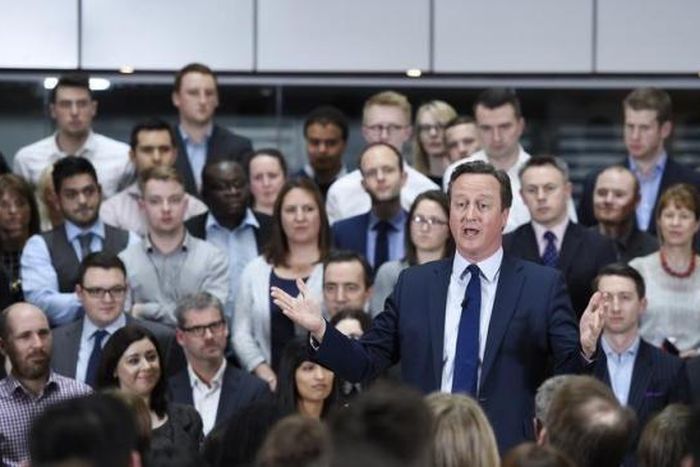 UK's Cameron urges young Britons to vote against Brexit