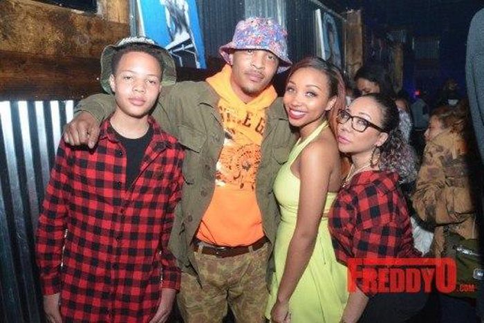 T.I  with family