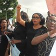Rita Dominic during the Gender Equality protest held in Lagos