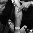 Wizkid shows off Fela Tattoo