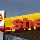 Shell's company logo is pictured at a gas station in Zurich April 8, 2015.
